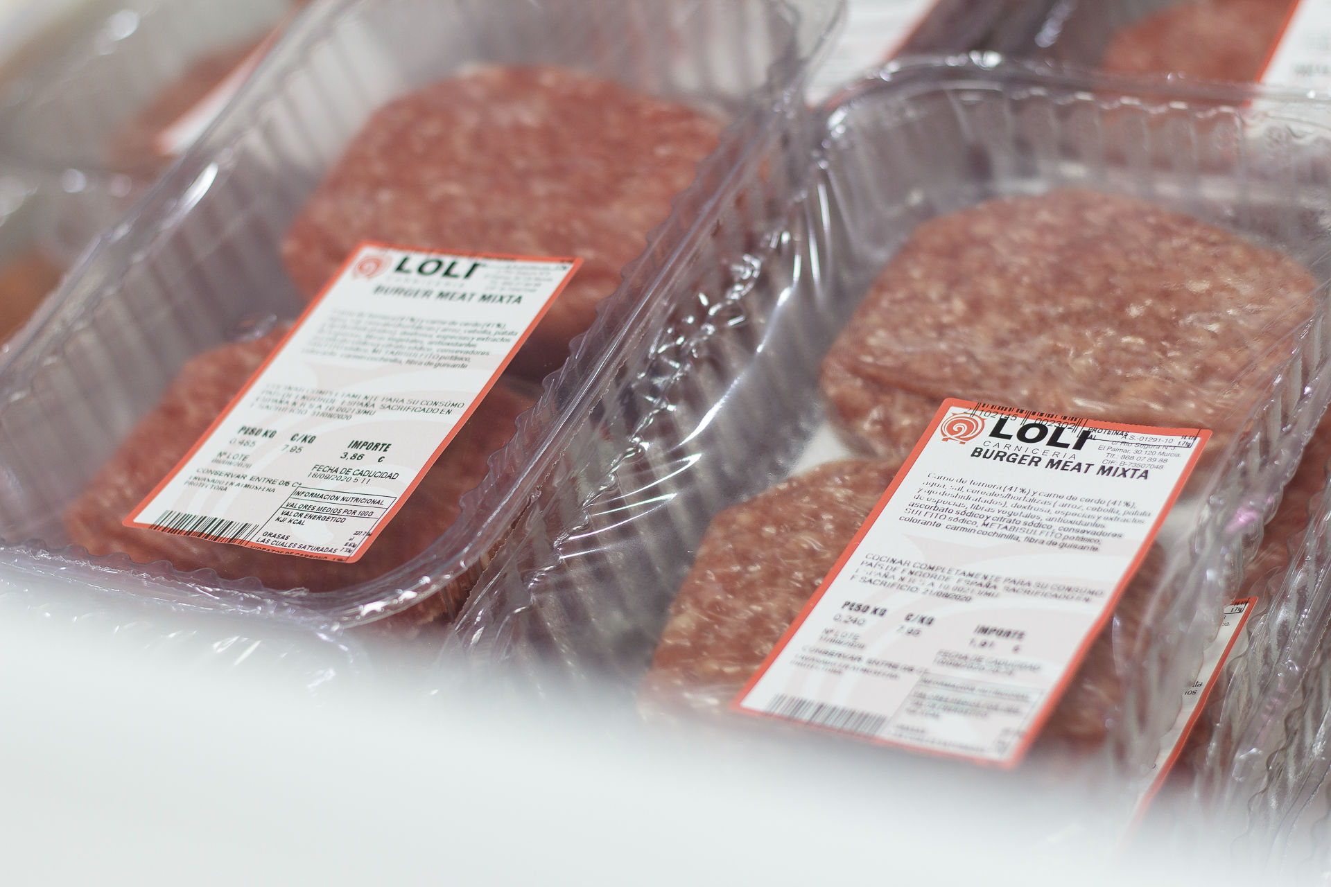 Hamburguesas en atmósfera protectora para envío online